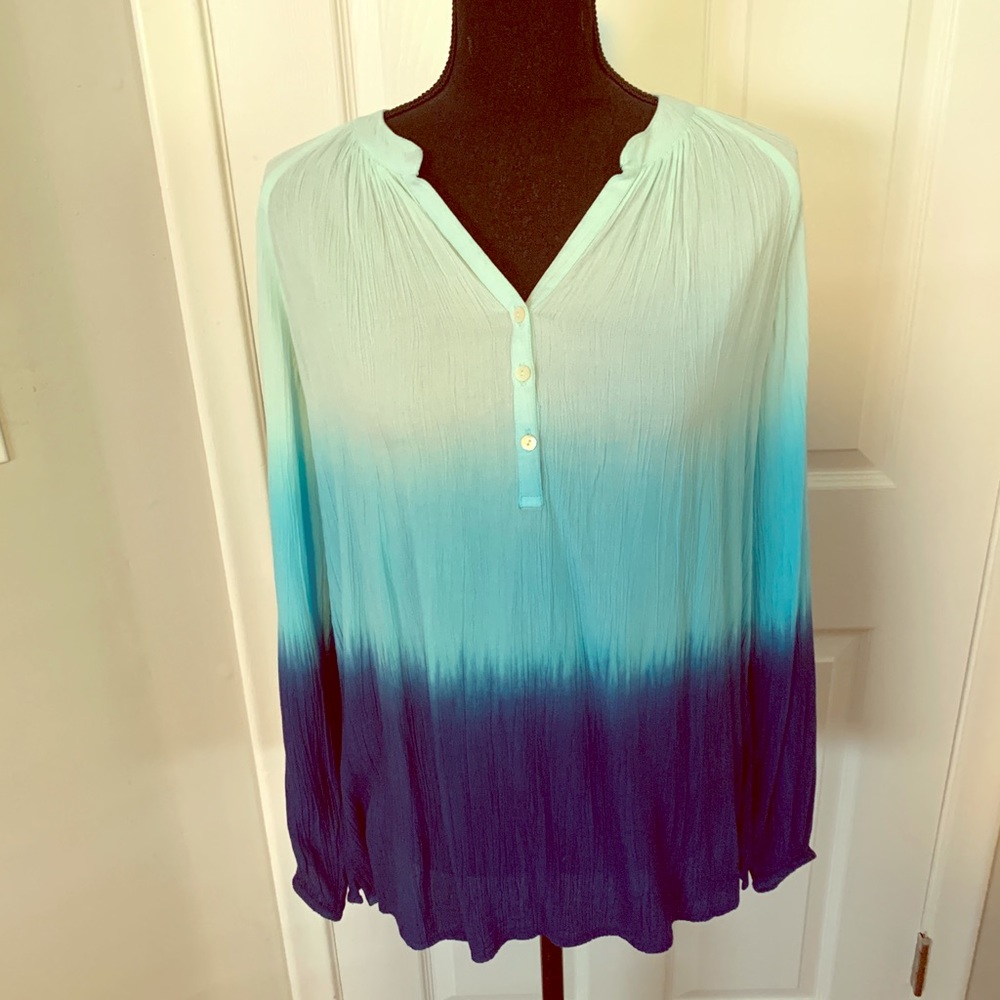 Lilly Pulitzer Indigo Ombré Elsa Top Small